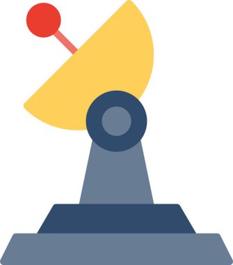 Radar Düz Vektör Simgesi Tasarımı