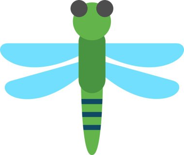 Yusufçuk Düz Vektör Simgesi Tasarımı