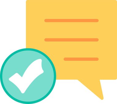 İleti Düz Vektör Simgesi Tasarımı