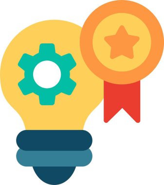 Ödül Düz Vektör Simgesi Tasarımı