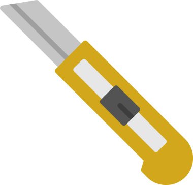 Kesici Düz Vektör Simgesi Tasarımı