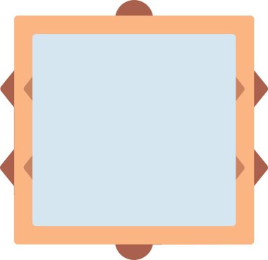 Çerçeve Düz Vektör Simgesi Tasarımı