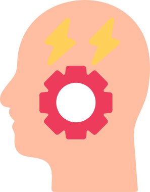 Stres Düz Vektör Simgesi Tasarımı