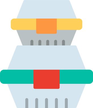 Gıda Taşıyıcı Düz Vektör Simgesi Tasarımı