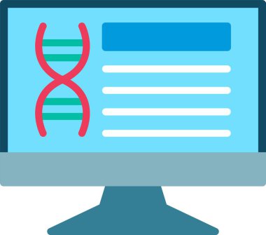 Masaüstü Düz Vektör Simgesi Tasarımı