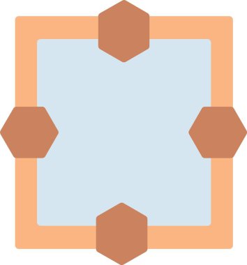 Çerçeve Düz Vektör Simgesi Tasarımı