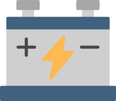 Pil düz vektör simgesi tasarım