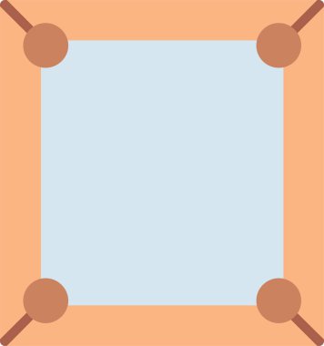 Çerçeve Düz Vektör Simgesi Tasarımı