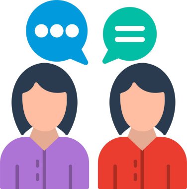 Düz Vektör Simgesi Tasarımı Buluşması