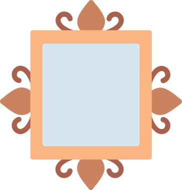 Çerçeve Düz Vektör Simgesi Tasarımı