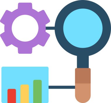 Teşhis Düz Vektör Simgesi Tasarımı