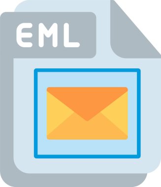 EML Flat Vector Icon Design clipart