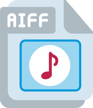 AIFF Flat Vector Icon Design clipart