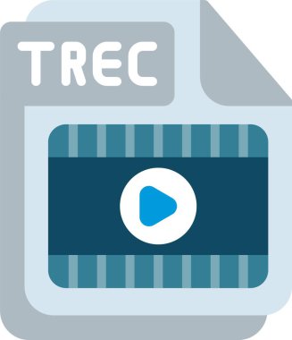 TREC Düz Vektör Simgesi Tasarımı