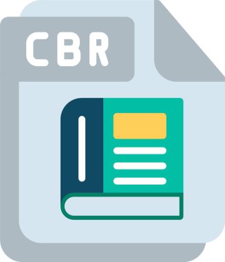CBR Düz Vektör Simgesi Tasarımı