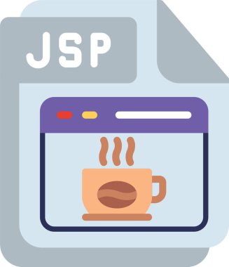 JSP Flat Vector Icon Design clipart