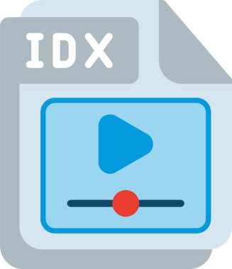 IDX Düz Vektör Simgesi Tasarımı