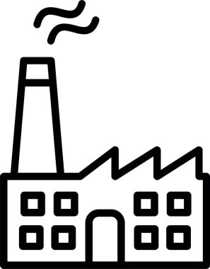 Fabrika satırı simgesi tasarım