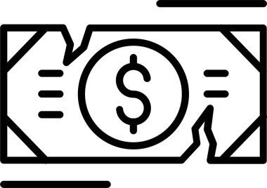 Finansal Kâr Çizgisi Simgesi Tasarımı