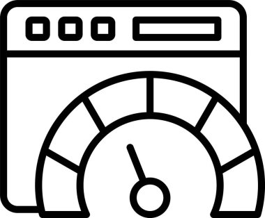 Sayfa Hızı Satır Simgesi Tasarımı
