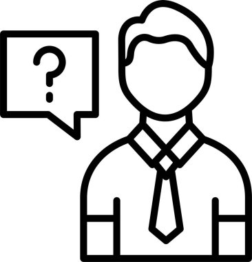 Soru çizgisi simgesi tasarımı