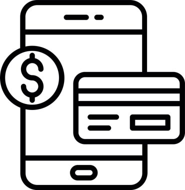 Mobil Para Hattı Simgesi Tasarımı