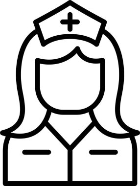 Hemşire Satır Simgesi Tasarımı