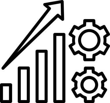 Kariyer Yönetimi Satır Simgesi Tasarımı