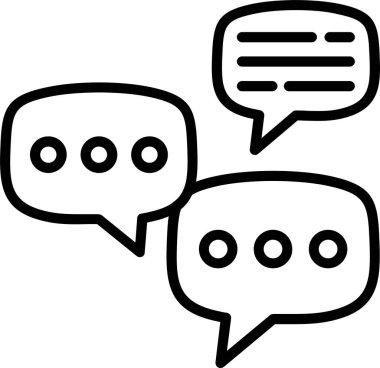 Diyalog Satır Simgesi Tasarımı