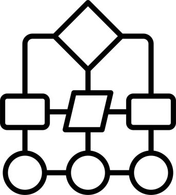 Hiyerarşik yapı Satır Simgesi Tasarımı