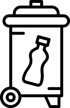 Çöp Kutusu Satırı Simgesi Tasarımı