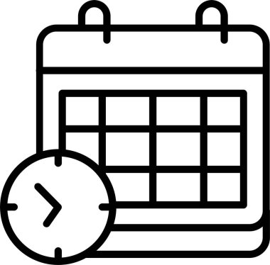 Zaman Çizelgesi Simgesi Tasarımı