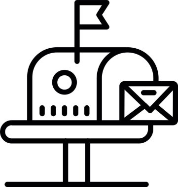 Posta Kutusu Satırı Simgesi Tasarımı