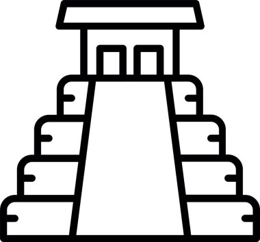 Maya Piramit Satır Simgesi Tasarımı