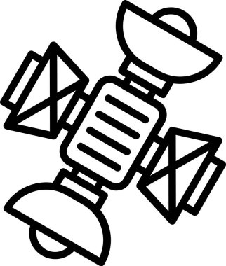 Uydu Kulesi Satır Simgesi Tasarımı