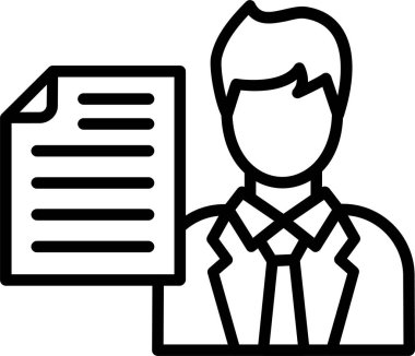 Röportajcı Satır Simgesi Tasarımı