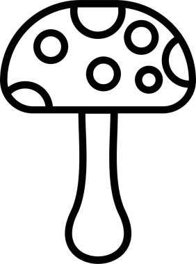 Mantar Çizgisi Simge Tasarımı