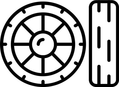 Lastik Satırı Simgesi Tasarımı