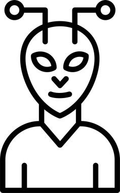 Uzaylı Satır Simgesi Tasarımı