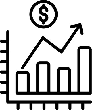 Büyüme Çizgisi Simgesi Tasarımı