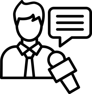 Röportaj Satırı Simgesi Tasarımı