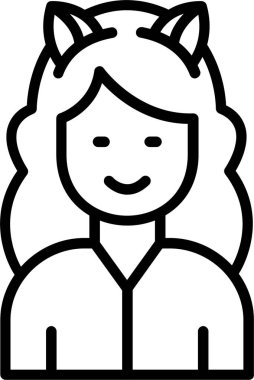 Kedi Kulağı Satırı Simge Tasarımı