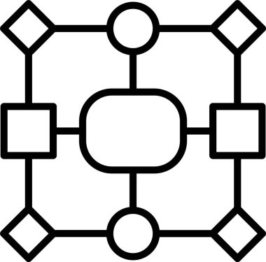 Veri Modeli Satır Simgesi Tasarımı