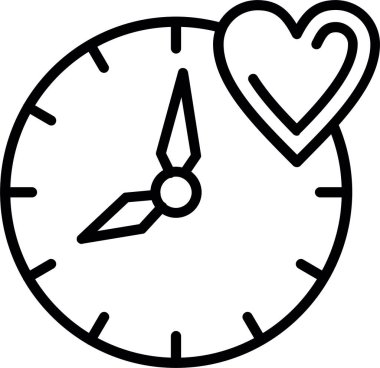 Aşk Zaman Çizgisi Simgesi Tasarımı