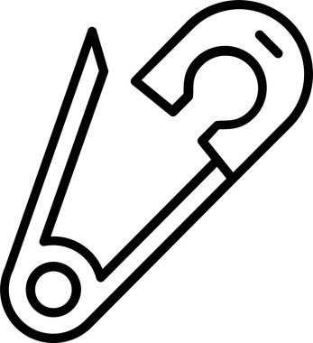 Güvenlik İğnesi Simgesi Tasarımı