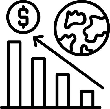 İstatistik satırı simgesi tasarımı