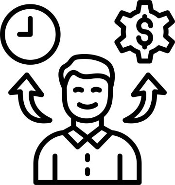 Verimlilik Satırı Simgesi Tasarımı