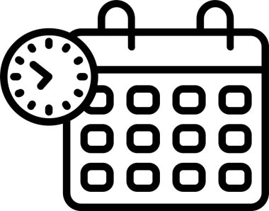 Zamanlama Satırı Simgesi Tasarımı