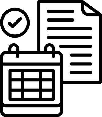 Zaman Çizelgesi Simgesi Tasarımı