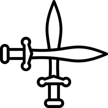 Kılıç Satırı Simgesi Tasarımı